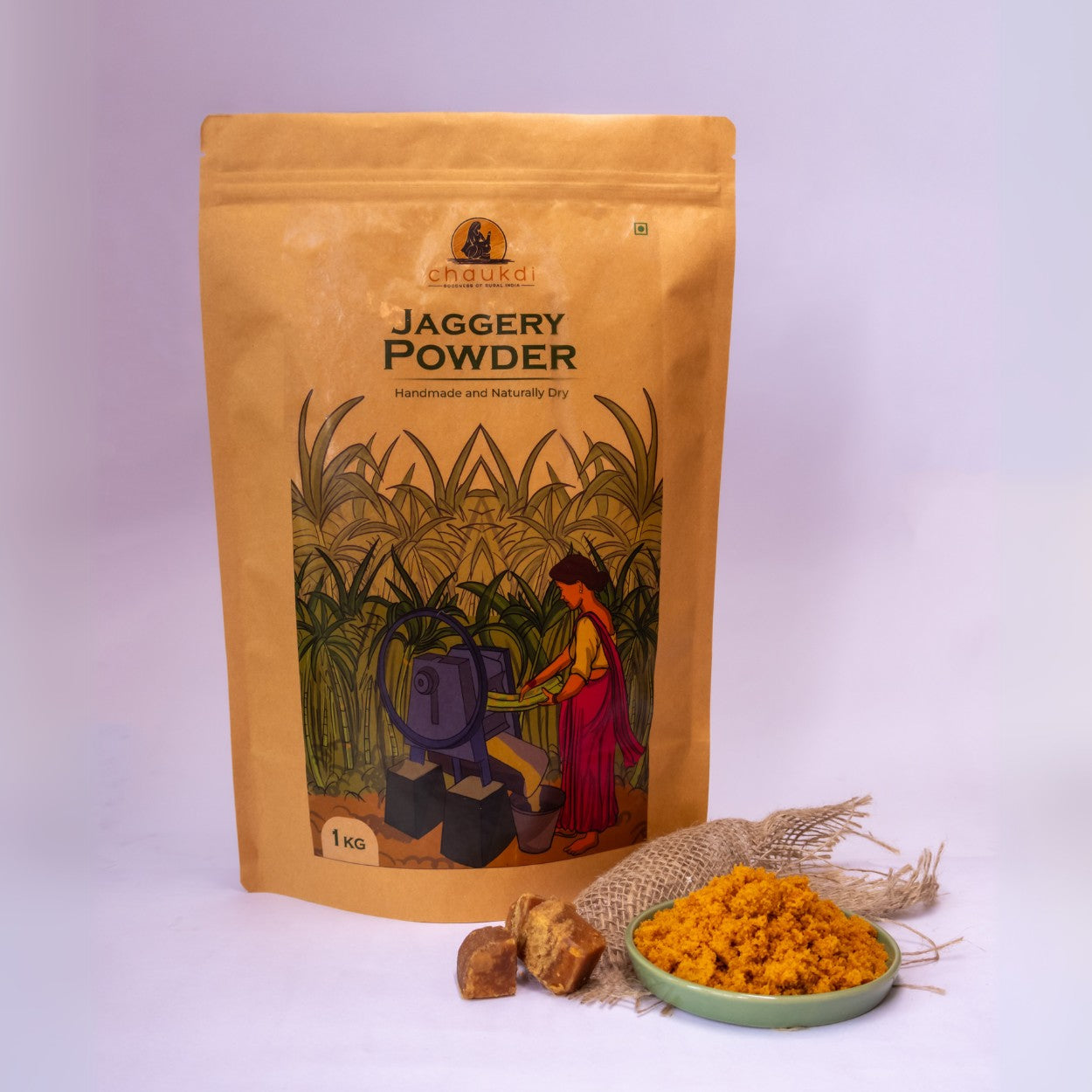 Organic Jaggery Powder | Gud Powder (1Kg)