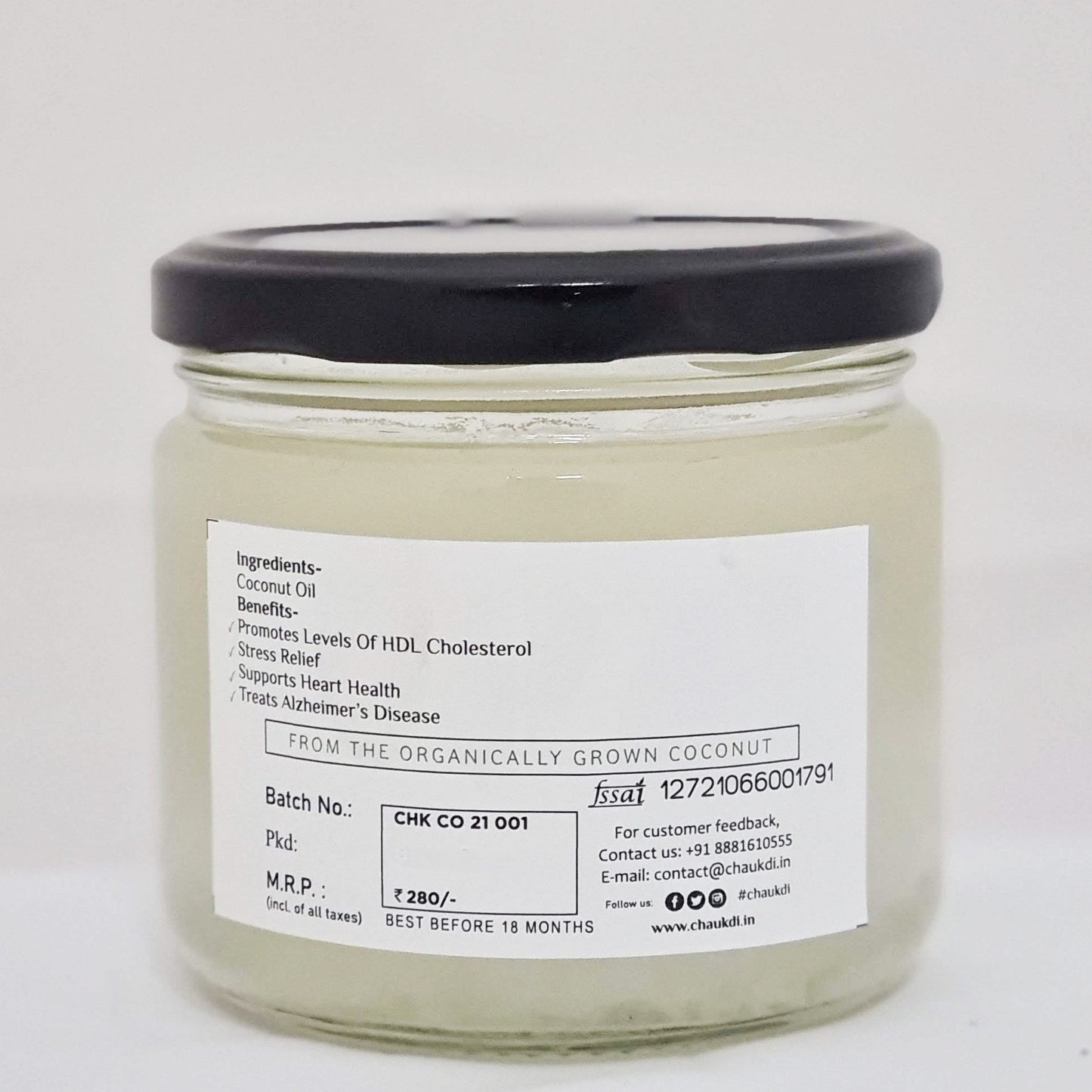 Organic Virgin Coconut Oil (300 ml)