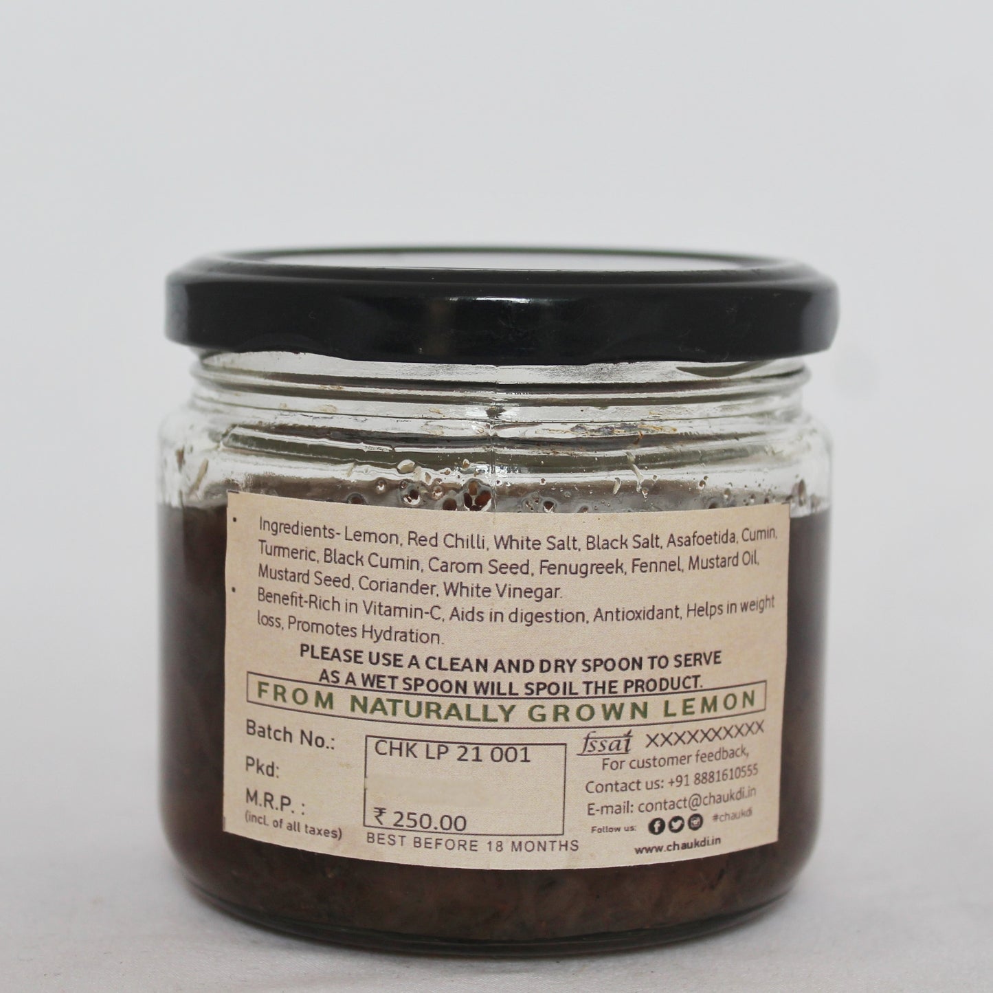 Lemon Pickle (Khatta-Meetha) (250 gm)